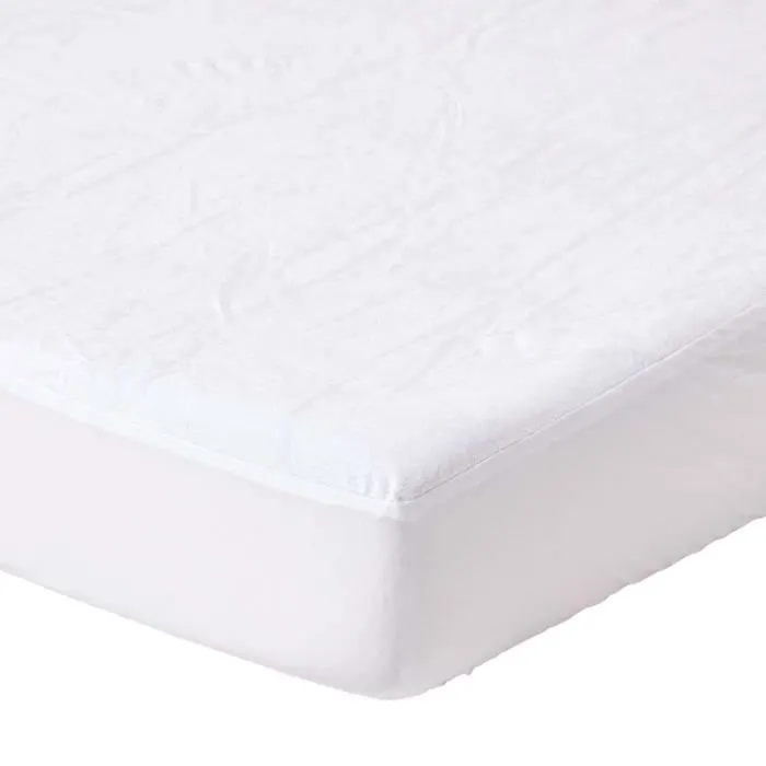 Protège matelas - Non spécifié - 120 x 190 cm - Imperméable - Tissu éponge - Lavable en machine-0