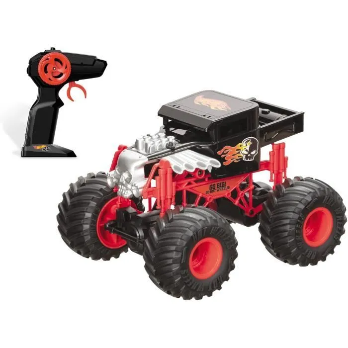 Bebeboutik Vehicule radiocommande MONDO MOTORS Hot Wheels Bone Shaker Monster Truck 28cm