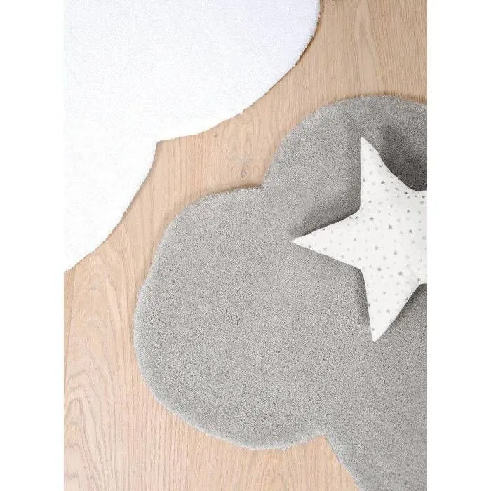 Tapis - Lilipinso - Nuage - Gris Foncé - 67 x 100 cm - Coton - Enfant-3