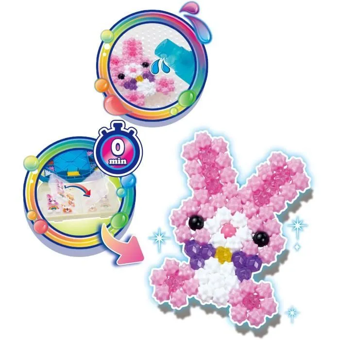 Aquabeads - Mallette d'initiation - 900 perles de différentes formes et couleurs-4