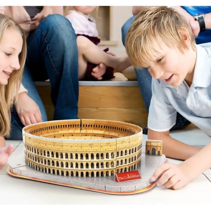 Puzzle 3D lumineux - Colisée - Jeu de construction - EXPLORA - 131 pièces - Dès 8 ans-1