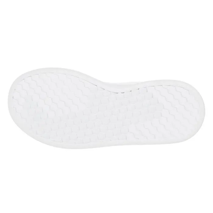 Baskets pour fille ADIDAS Advantage K Blanc/Rose - Tige en matière synthétique souple avec 3 bandes perforées-3