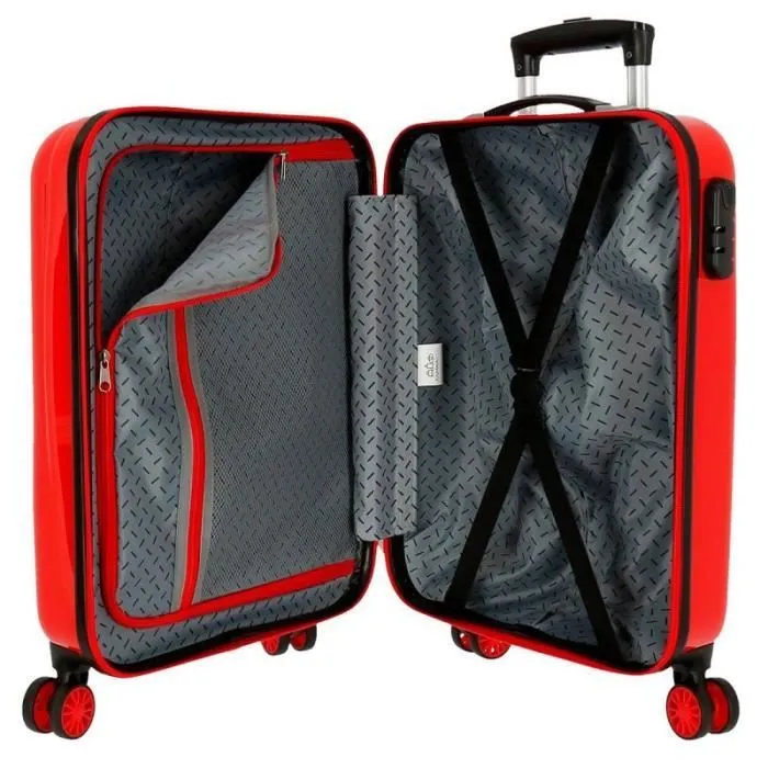 Valise cabine enfant - CARS - Speed Trials - 4 roues - ABS - Rouge-2