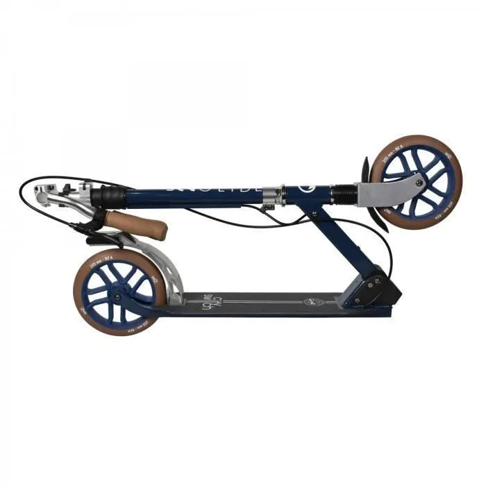 Globber - Trottinette 2 roues citadine SWITCH 2 SAFE - Bleu Marine-1