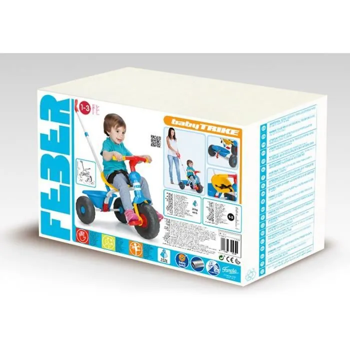 Tricycle Baby Trike 3 en 1 - FEBER - Bleu - Pour Bébé à partir de 1 an-4