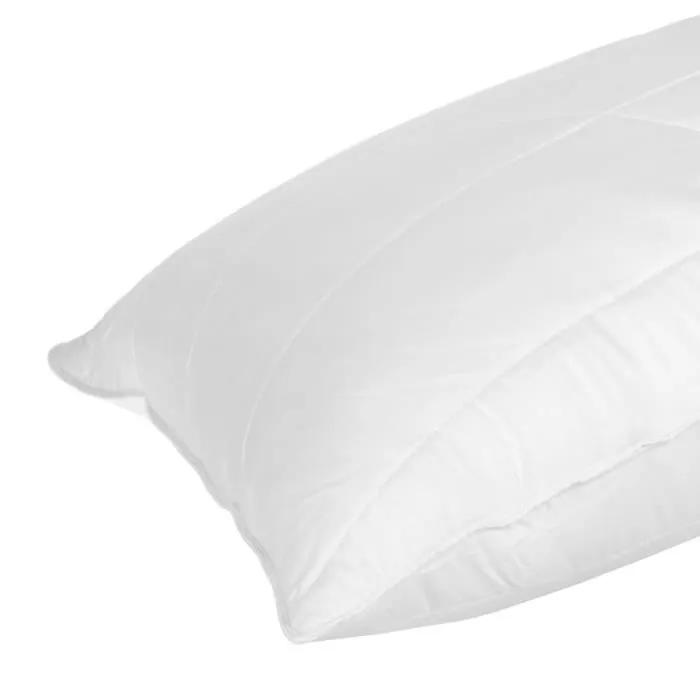 Oreiller en coton bio et fibre de bambou - Hypoallergénique - Oreiller rectangulaire 50x75 cm-3