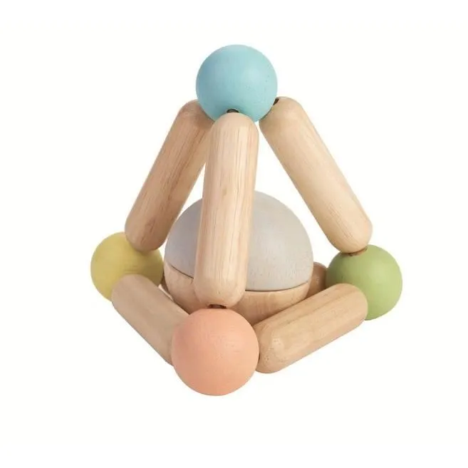 Plan Toys - Hochet triangle pastel - TROUSSELIER-0