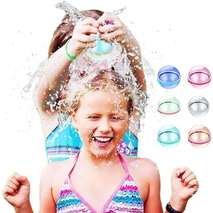 Bombe à eau en silicone réutilisable - GENERIQUE - Jouet pour enfant - Couleur multiple - Remplissage rapide-0