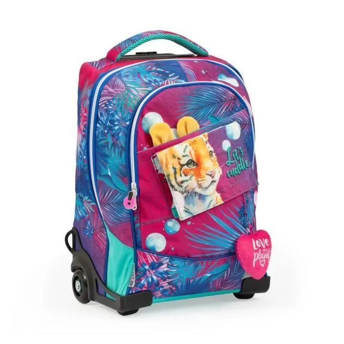 Trolley Sac à dos École Sweet Jungle GOPOP Giochi Preziosi-0