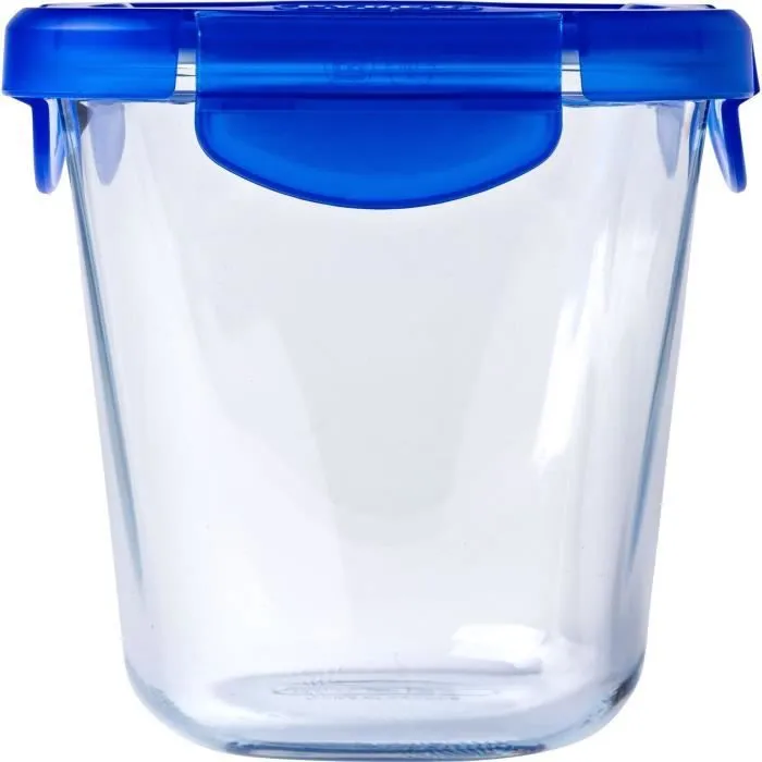 PYREX - COOK&GO - Boîte haute en vere avec couvercle 12*12 cm-0