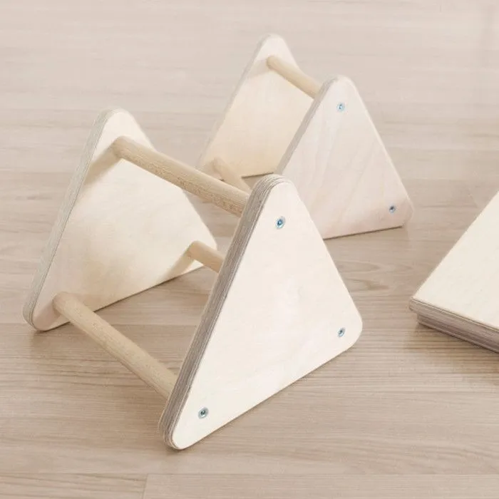 Jeu d'équilibre et motricité Montessori bois naturel et blanc-3