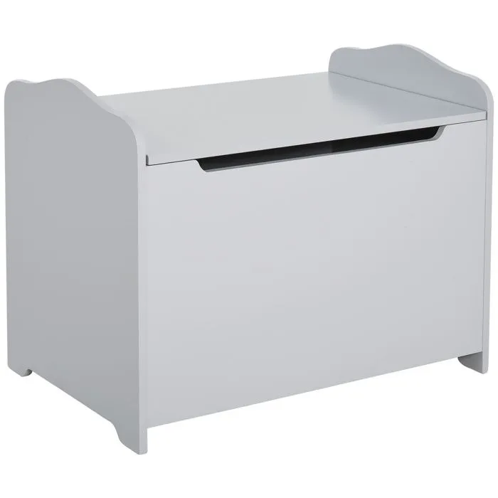 HOMCOM - Boîte de rangement pour enfants - MDF - 60x40x48cm - Gris-0