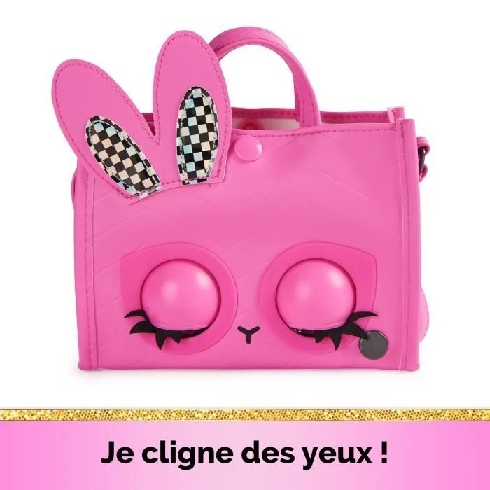 Purse Pets - Tote Bag Lapin - Sac interactif (cligne des yeux, chante ...)-1