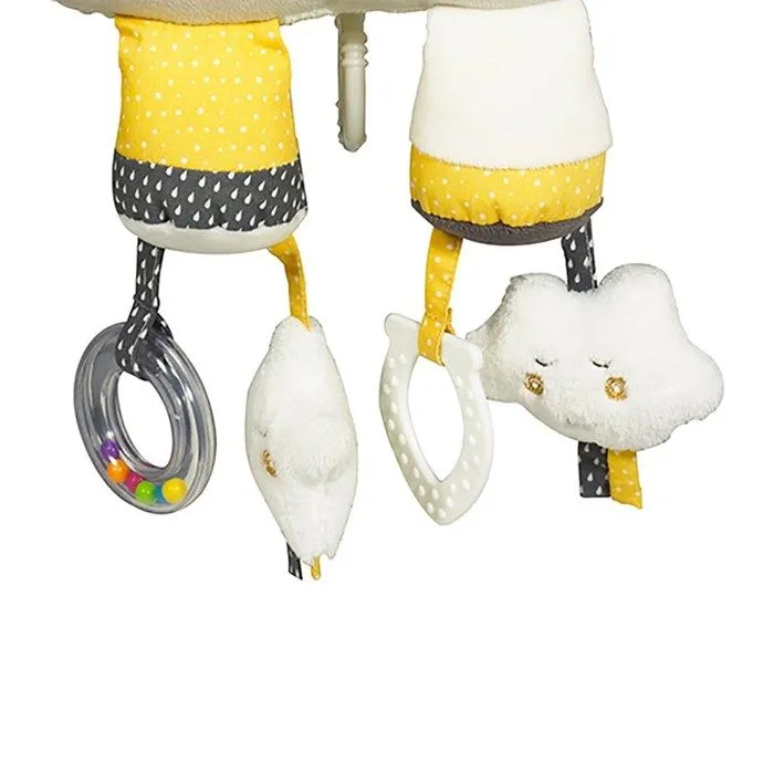 Jouet d'activités - SAUTHON - Babyfan - LED et velours gris - Miroir, anneau de dentition et billes-1