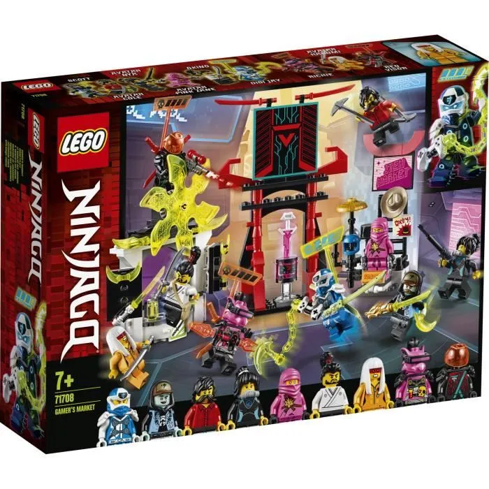 Set de jeu - LEGO® - NINJAGO® 71708 - Marché des joueurs - 9 figurines incluses - Pour enfants à partir de 3 ans-0