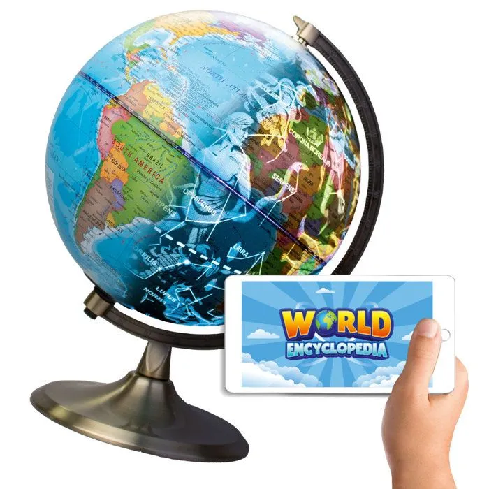 BIG MINDS - Globe Terrestre Interactif En Anglais | Globe Terrestre Enfant Lumineux Mode Nuit Et Jour | Avec Application |-0