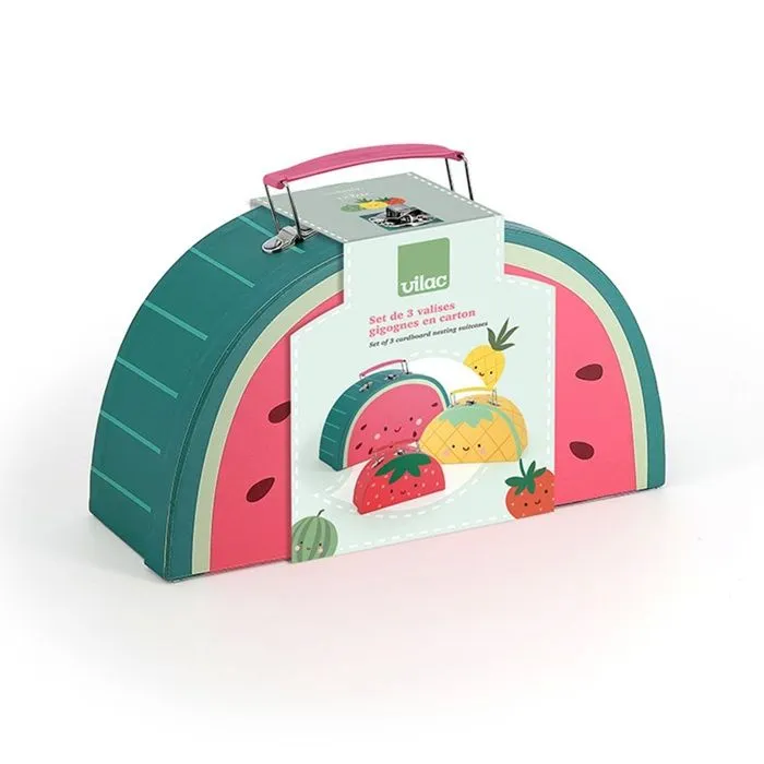 Set de valisettes - Vilac - Fruits Gourmands - 3 tailles - Carton - Décoratif enfant-2