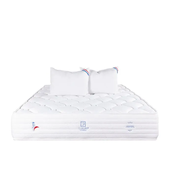 Matelas 140x190 cm,Patriote Mousse,27cm,mémoire de forme ,Indépendance du Couchage,Soutien ferme + 2 Oreillers-0