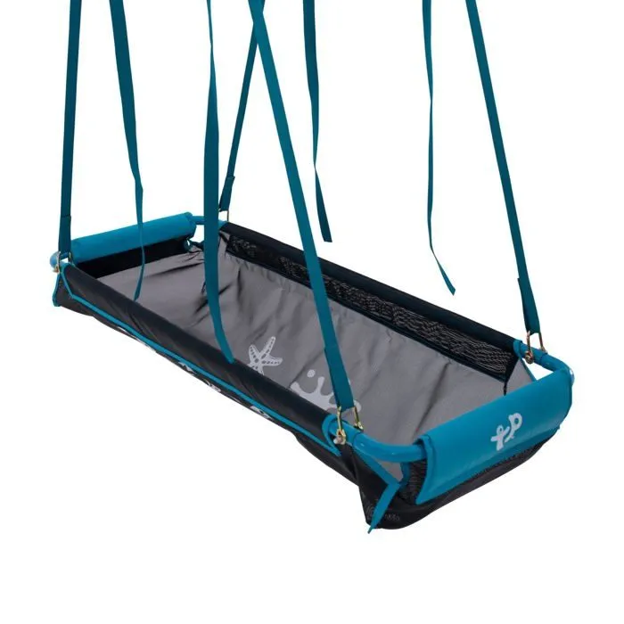 Bateau pirate avec collier pour portique bois rond  en Métal D10cm-0