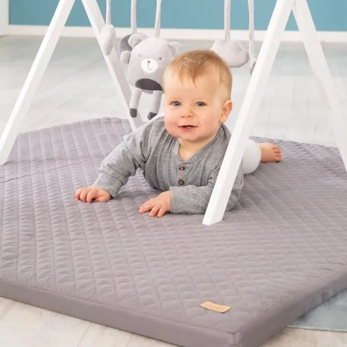 Tapis de Sol en Mousse pour Bébé - ROBA - roba Style - Gris - Pliable et Déhoussable-1