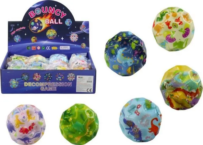 Jeu de pate a modeler Leantoys - 20791 - Boule à pétrir lumineuse avec dinosaures 7 cm-0