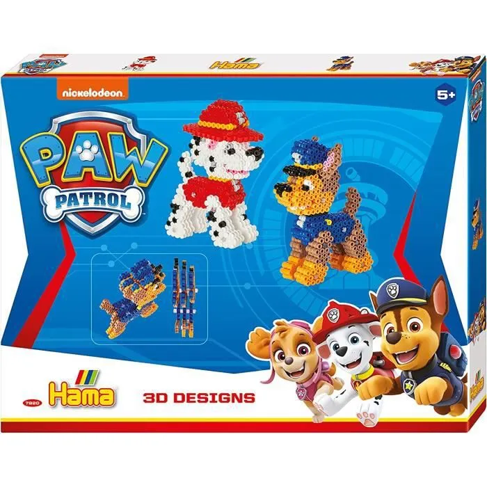 Jeu de perles à repasser - HAMA - Pat' Patrouille - 4000 perles - Multicolore-0
