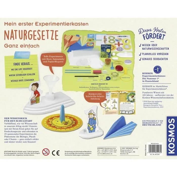 Kosmos 602284 Mein erster Experimentierkasten Naturgesetze Coffret dexpérience à partir de 5 ans-1