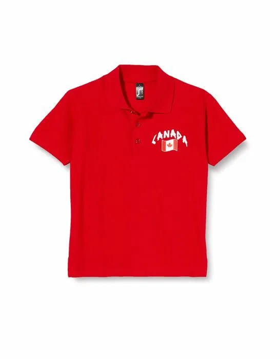 Polo Supportershop Polo Enfant Rugby Canada Polo Enfant Rugby Canada Mixte Enfant-0