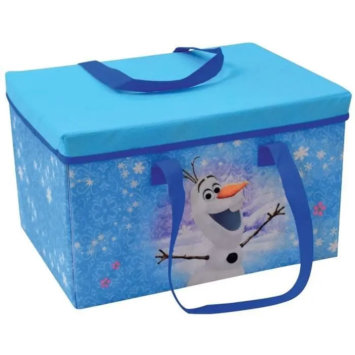 REINE DES NEIGES Pack chambre 6 éléments : Lit 140x70 cm et matelas, Meuble rangement, Tapis, Peluche, Tapis de jeu, Sac à linge-2