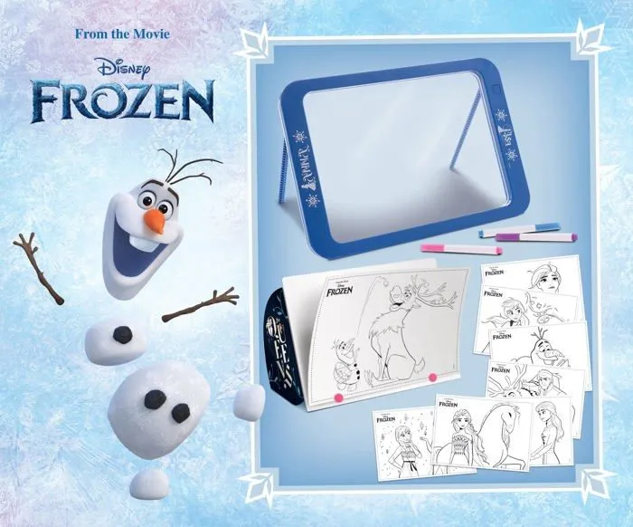 Ardoise enfant - ardoise magique Liscianigiochi - 92949 - FROZEN MAGIC LED BOARD-2