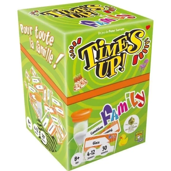 Repos Production | Time's Up! : Family - Version Verte | Jeu de société | À partir de 8 ans | 4 à 12 joueurs | 30 minutes-1