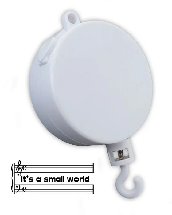 Boîte à musique pour mobile - LUTECE CREATIONS - Its a small world - 18 notes - Blanc-0