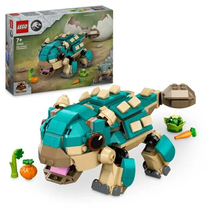 LEGO® Jurassic World 76962 Bébé Bumpy, l’ankylosaure - Pour les fans de La Colo du Crétacé-0