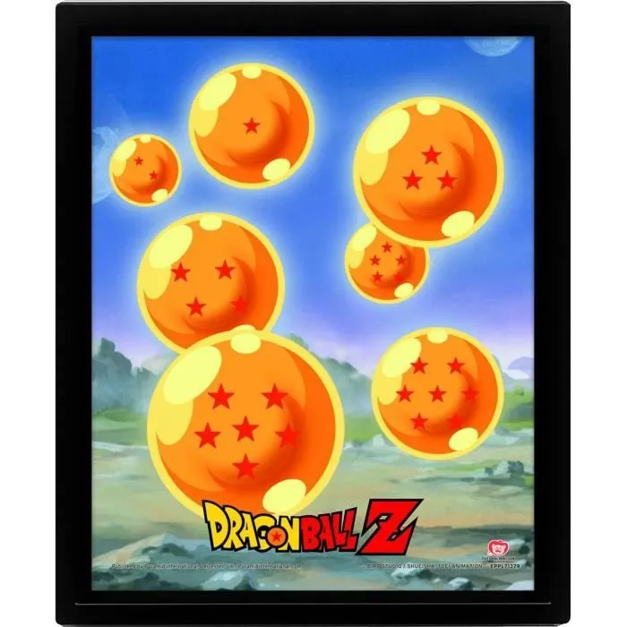 Dragon Ball Z - Affiche lenticulaire 3D Shenron déchaîné 28,7 x 23,5cm-0