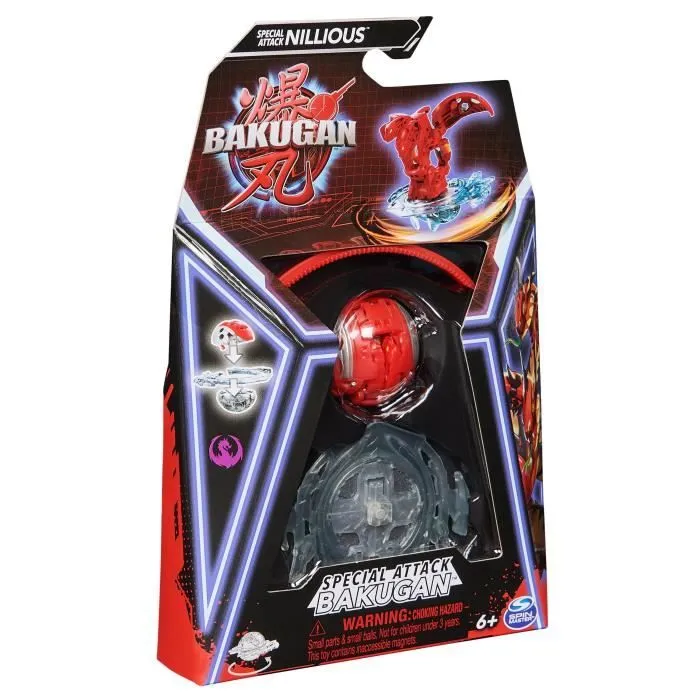 Coffret Bakugan - BAKUGAN - Pack 1 Bakugan Special Attack - Rouge - 6 ans et plus - 9 couleurs disponibles-2