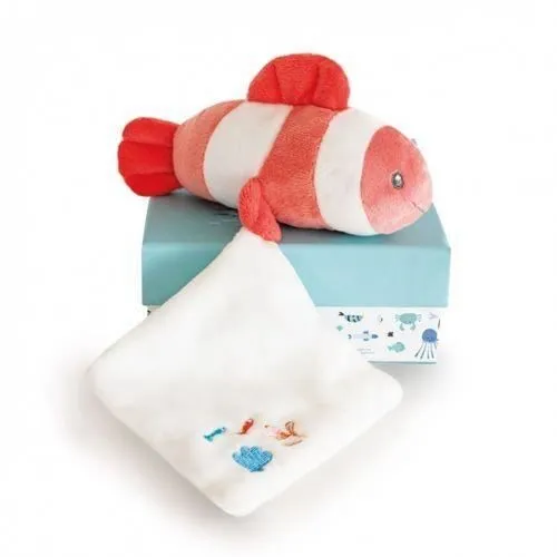 Doudou - Doudou et Compagnie - Poisson Rouge Corail Clown Pantin - Sous l'Ocean-0