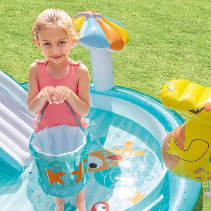 PISCINE GONFLABLE INTEX Aire de jeux alligator22-2