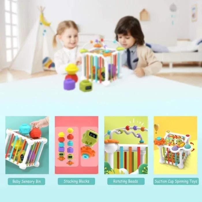 Lot de 12 Jouets Montessori pour garçon et Fille trieur de Formes pour bébé pour Les Tout Petits de 1 à 3 Ans-2