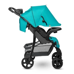LIONELO Emma - Poussette bébé compacte - De 6 à 36 mois - Ceinture 5 points de sécurité - accessoires sac inclus - Turquoise-2
