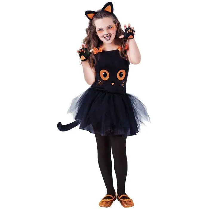 Déguisement petit chat noir avec Accessoire fille-0