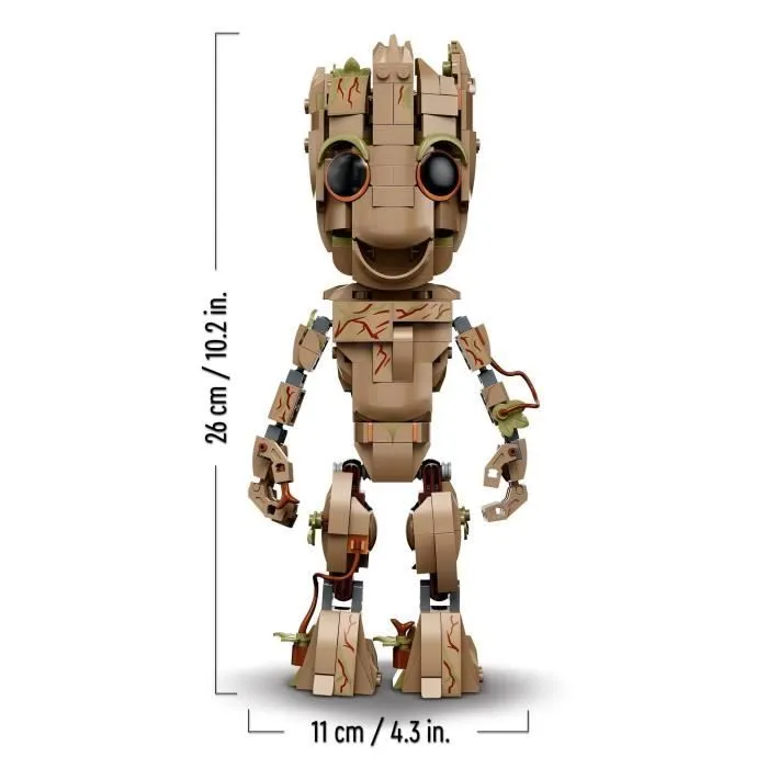 LEGO 76217 Marvel Je s'Appelle Groot, Jouet Marvel et Figurine Bébé Groot, Film Les Gardiens de la Galaxie 2, Enfants Dès 10 Ans-2