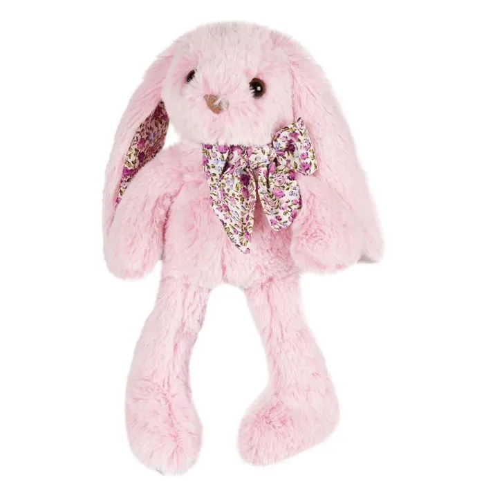 Peluche - Histoire d'Ours - Copains calins - lapin rose 25 cm-2