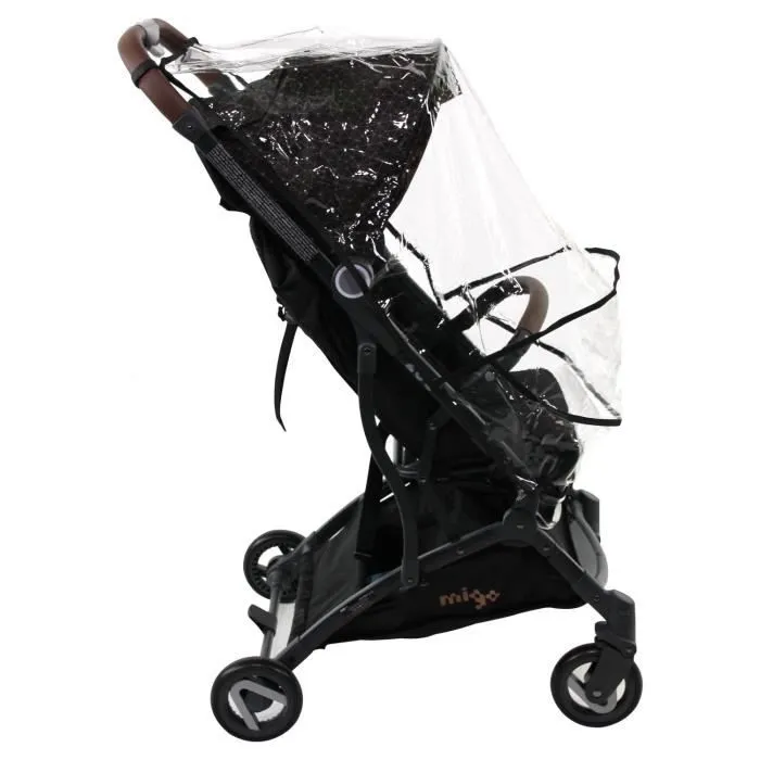 Poussette compacte ZOE 6-36 mois – Légère et maniable + Habillage pluie + couvre-jambes + Sac de transport-3