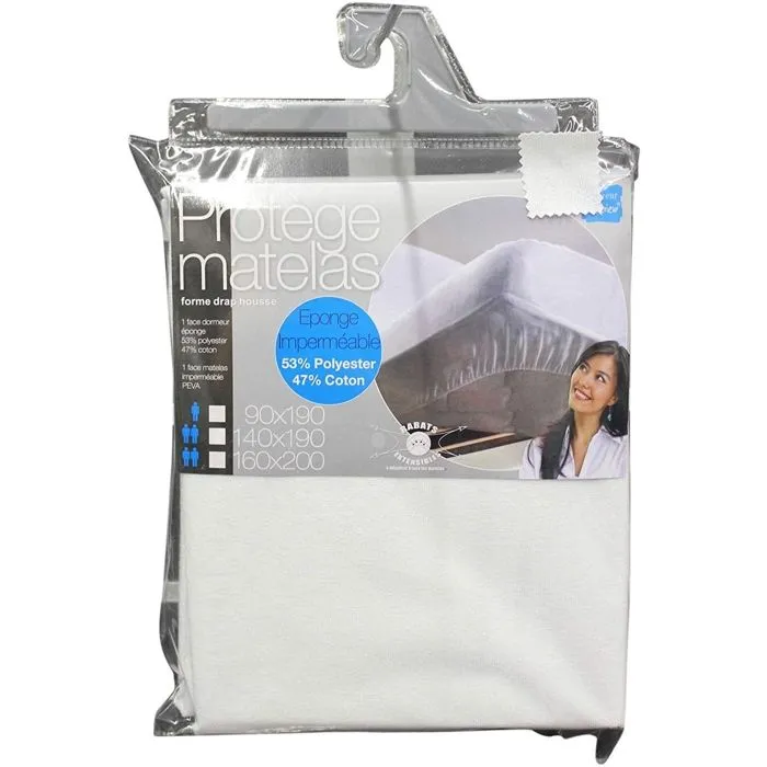 Protège Matelas - Adunivers - 160 x 200 cm - Éponge PEVA - Imperméable - Anti-acarien-0