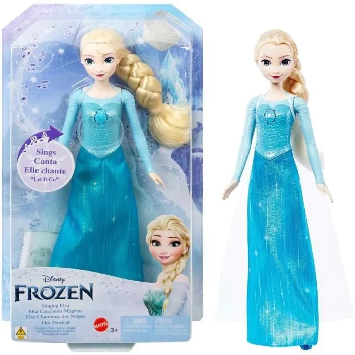 La Reine des Neiges-Elsa-Mattel Poupée Chantante Disney « Libérée, délivrée » HMG31-0
