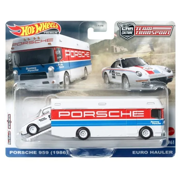 Hot Wheels - Véhicule et Transporteur (modèle aléatoire) - Camion / Petite voiture - Dès 3 ans FLF56-5