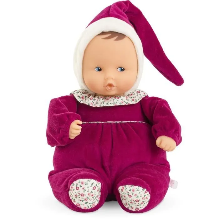 Doudou - COROLLE - Babipouce Rose Grenadine - 28 cm - senteur vanille - dès la naissance-0