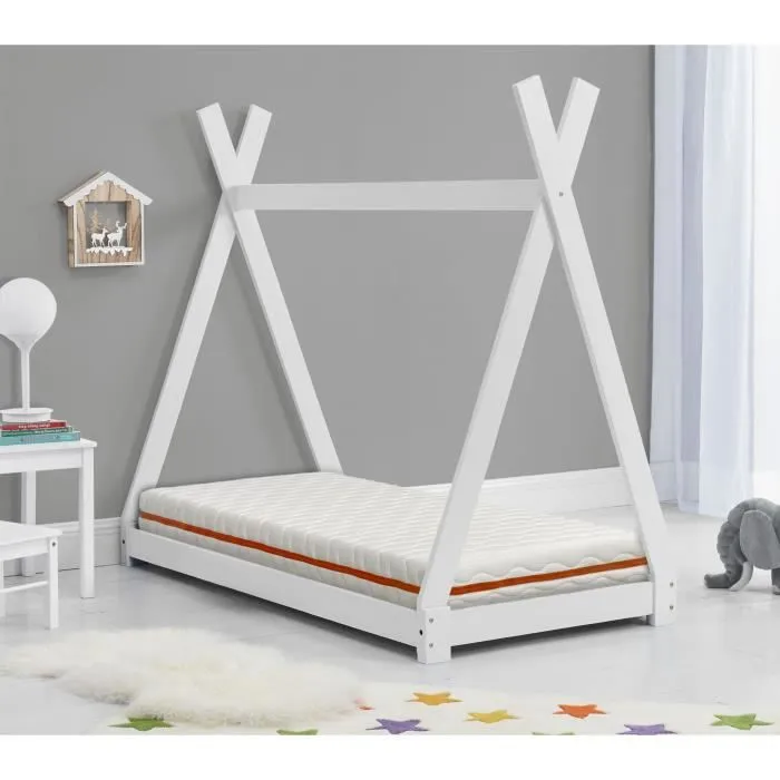 Matelas 90X180 LIT ENFANTS Épaisseur 18 CM NUKA - Mousse,Déhoussable, idéal pour le lit cabane-1