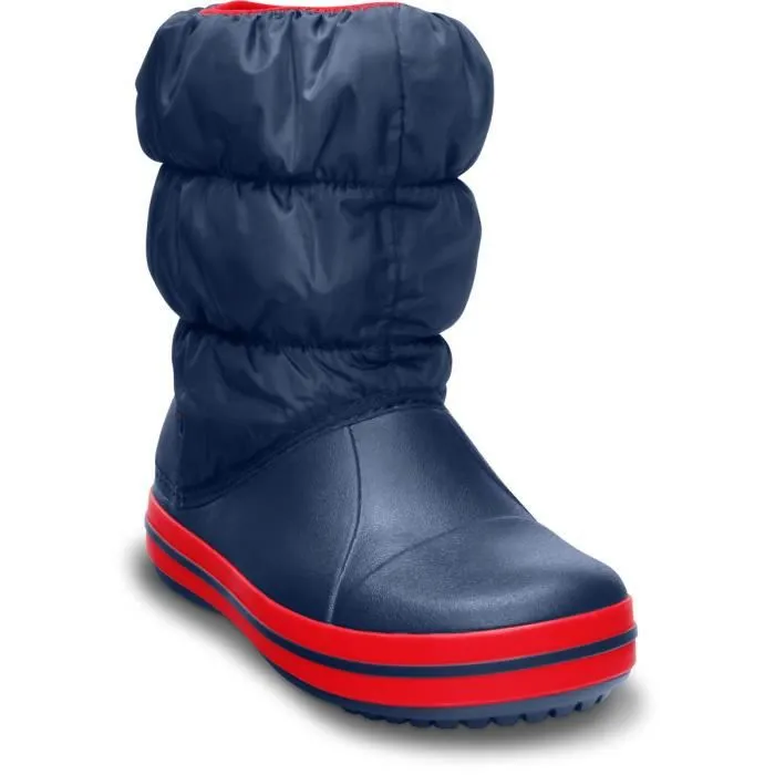 Bottes - Crocs - Winter Puff - Rouge/Bleu - Confortable - Légère - Enfant-3