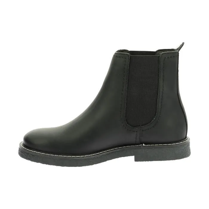 Bottines Cuir Kickers Kick Lorel - Noir-Sem-Mat - Femme - Moyenne - Adulte - Plat-0